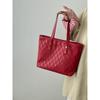 IELGY Red Female Bag Commuter Large-Capacity Tote Bag All-Match One-Shoulder
