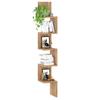 Wotan Corner Wall Hanging Bookshelf For Toys Loft