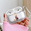 Clear Earphone Cases Cover Case For Airpods 4 1 Pro2 Pro3 Pro 3 2 Flower Name Letter I J