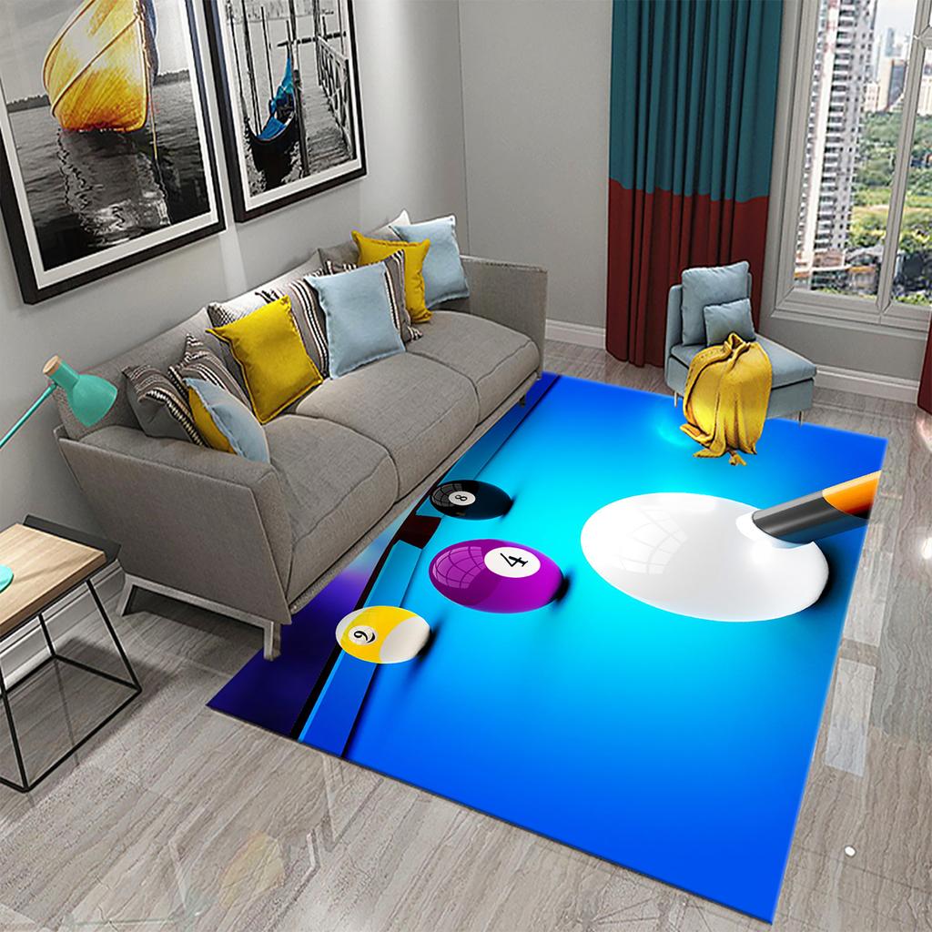 Kolorowy dywan 3D do snookera bilardowego, sportowy dywanik obszarowy do dekoracji salonu, jadalni, sypialni, dywanik podłogowy, dywaniki łazienkowe antypoślizgowe