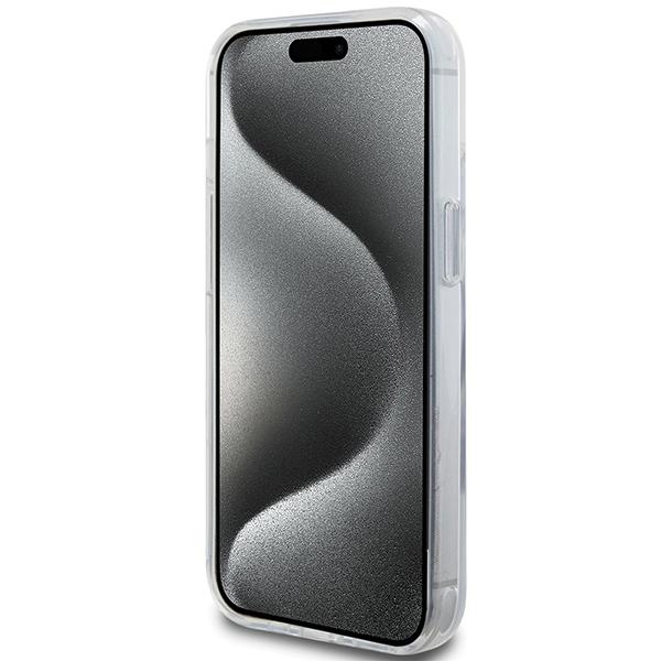Karl Lagerfeld Klhmp14Shmrskch Iphone 14 / 15 / 13 6.1 Biały/White Hardcase Ring Stand Karl&Choupettte Magsafe
