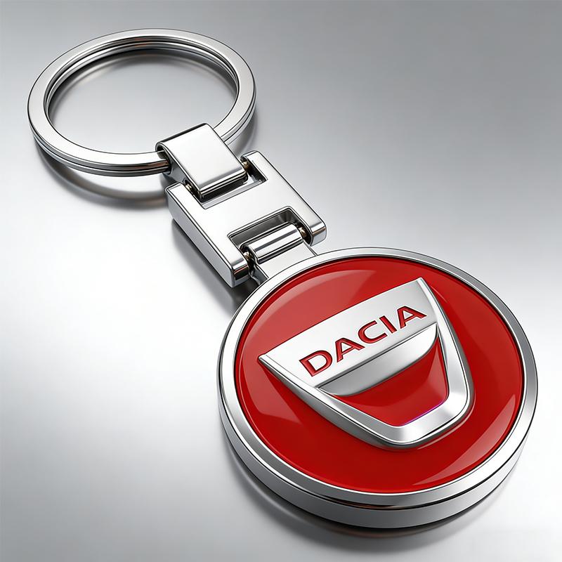 1Pcs Car Emblem Keychain Metal Key Ring Accessories For Dacia Duster Sandero Bigster Dokker Jogger Logan Stepway Lodgy MCV 2019