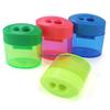 Portable Double Blade Pencil Sharpener Set With Lid Leakproof Shavings Storage For Students Teachers Professional