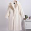 Solid Plush Winter Coats Women Long Lapel Faux Fur Jacket Fluffy Luxury Artificial Fur Jacket Teddy Female Fake Natural Fur Coat Women