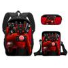 Klassisch Neuheit skibidi Toilette 3D Druck 3 Stück/Set Schüler Schultaschen Laptop Tagesrucksack Rucksack Schräge Umhängetasche Federmäppchen