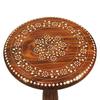 60.96cm Wooden Round Beautiful Design Carved Side Table Coffee  Table Outdoor Table