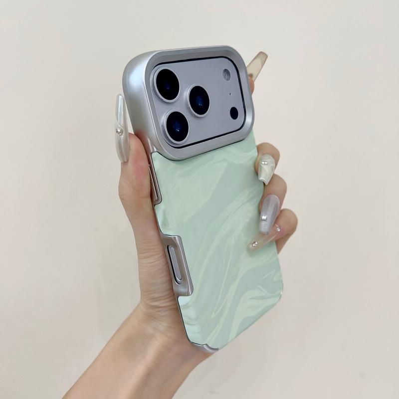 Luxury Electroplated Water Ripple Case for iPhone 17 Air 16 15 14 13 12 11 Pro Max Plus Shockproof Candy Soft Aurora Armor Coque