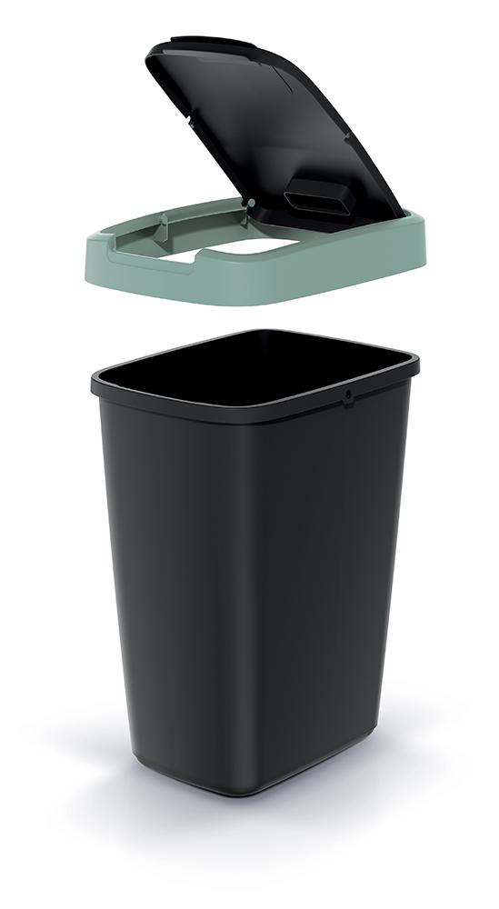 25L COMPACTA Q waste bin light green | Pop