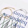 304 Stainless Steel Link Chain Connector Bracelets Anklet Round Heart DIY Making Jewelry Findings 16.5cm(6 4/8") Long, 2 PCs