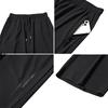 Men’s Ultra Lightweight Stretchy Ice Silk Seven Tenth Length Pants with Elastic Waistband and Zipper Pockets for Everyday Wear