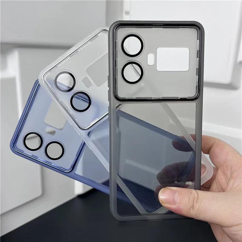 

Luxury Lens Film Protective Case for Realme GT5 GT 5 240W 5G 360 Camera Soft Silicone Back Cover RealmeGT5 Clear Fashion Coque
