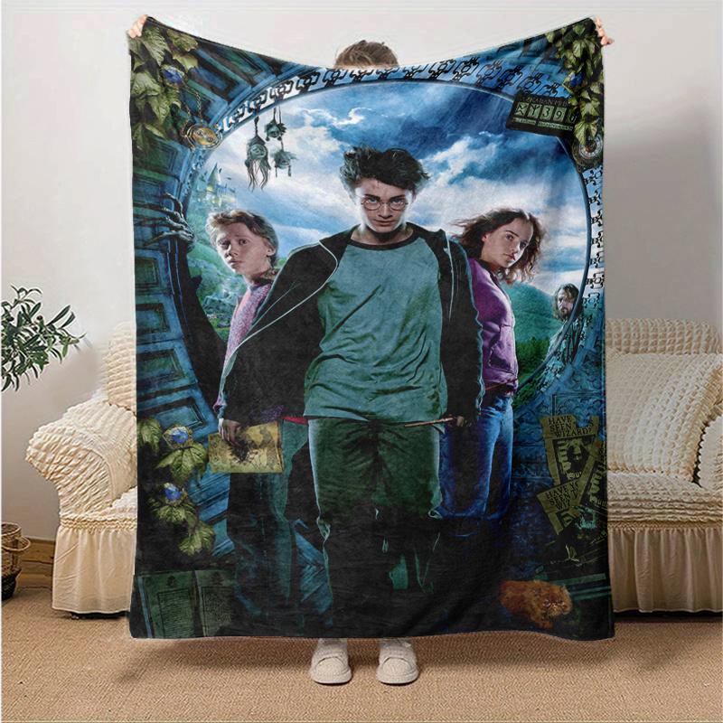 Harry Potter and the Prisoner of Azkaban Movie Poster PrintPrint Blanket, Soft Blanket For Sofa Office Bed And Travelling Daughter Birthday