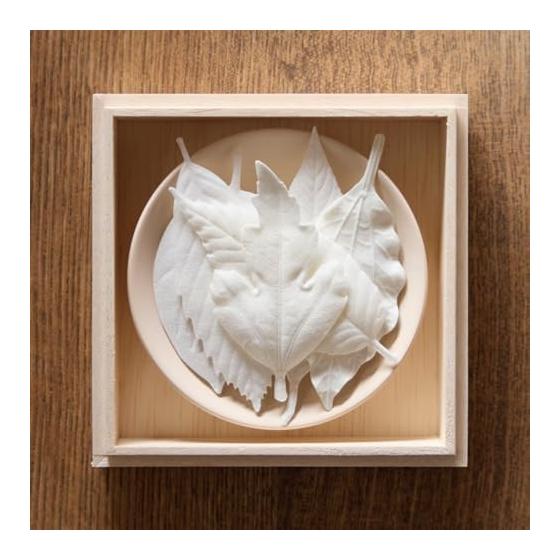 Leaf incense HAKO HA KO 6 sheets with plate boxed 1702 Kunjudo Made in Japan Paper incense Washi