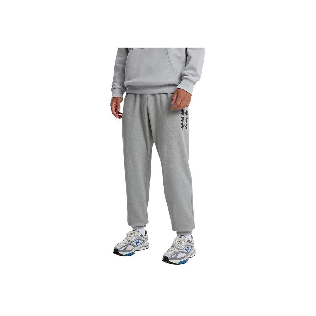 Under Armour Rival Fashion Comfortable Sports Lace-Up Casual Pants Men Pants Modern-Gray 1389429-011