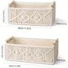 Handmade Cotton Rope Storage Basket Desktop Organizer Multi-Purpose Woven Box Set for Home Bathroom Office Open Top Stackable Containers