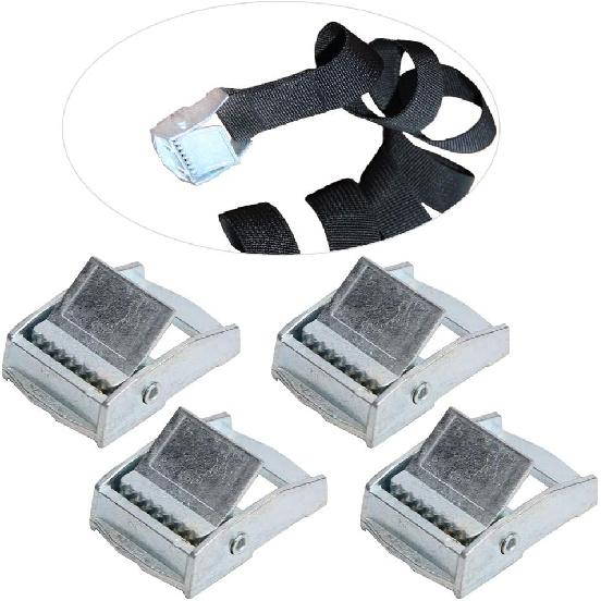 4 Stück Zinklegierung Schnalle Klemmschnallen Verpackungsschnalle für Hochleistungs-Zurrgurt?Niederzurrgurt