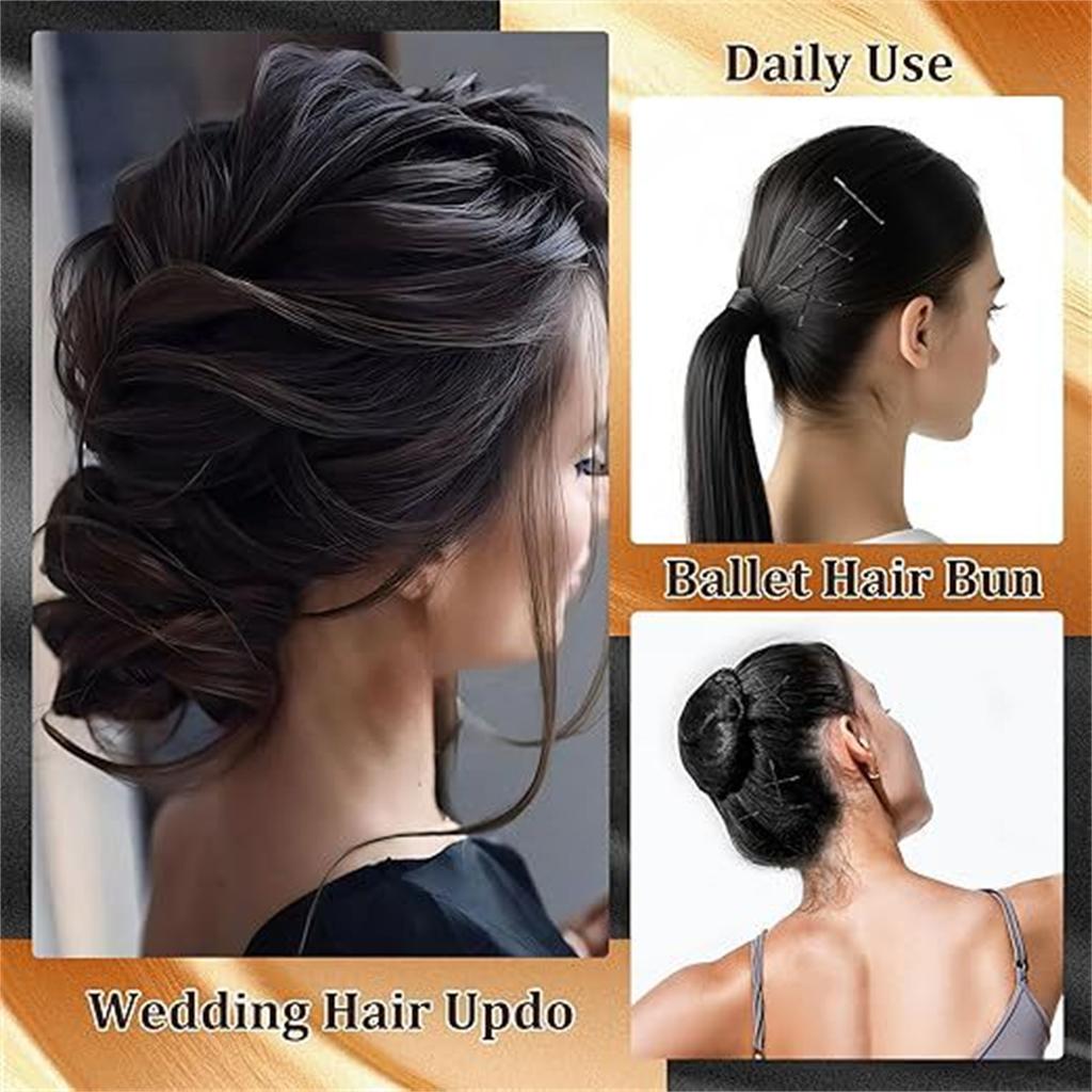 260 Pieces Dance Hair Accessories Kit Includes U Shaped Pins Bobby Pins Styling Tool for Ballet Bun and Competitions