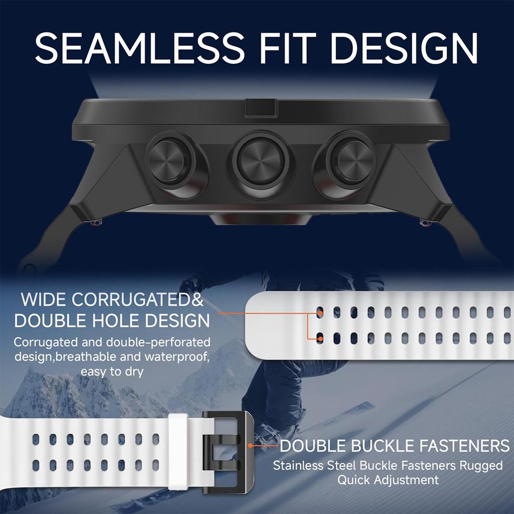 Ocean Silicone Strap for Apple Watch Ultra 2 49mm Band Breathable Bracelet for iWatch Series 10 46mm 42mm 9 8 7 6 SE 45mm 44mm