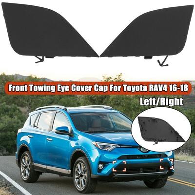 Bir Çift Araba Ön Tampon Çekme Kancası Göz Kapağı Toyota RAV4 2016 2017 2018 İçin Uygun #532860R080, 532850R080