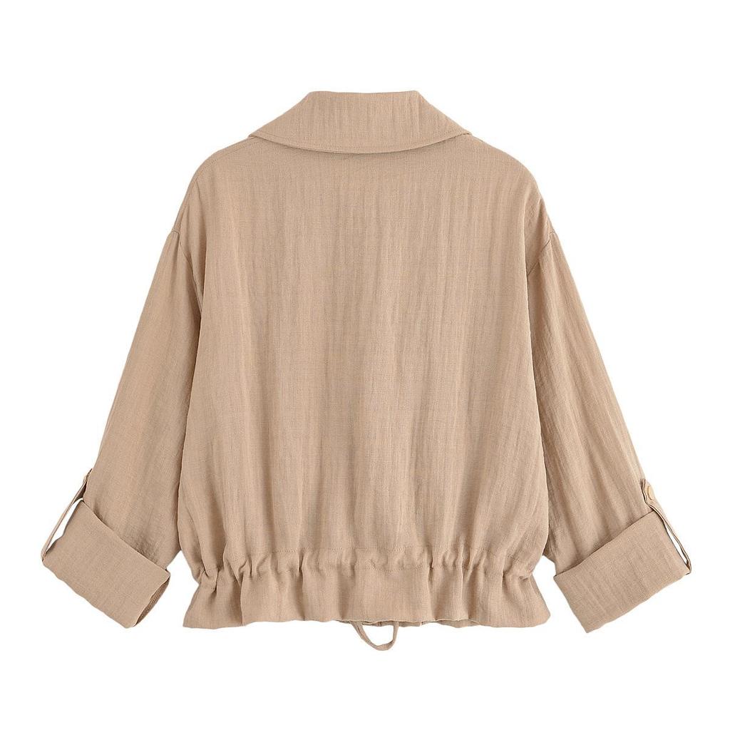 2025 Sommer Damenmode Verstellbare Kurze Jacke - Europäischer & Amerikanischer Stil