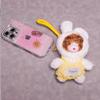 Cartoon Peach Plush Pendant Doll - Cute Keychain & Backpack Ornament