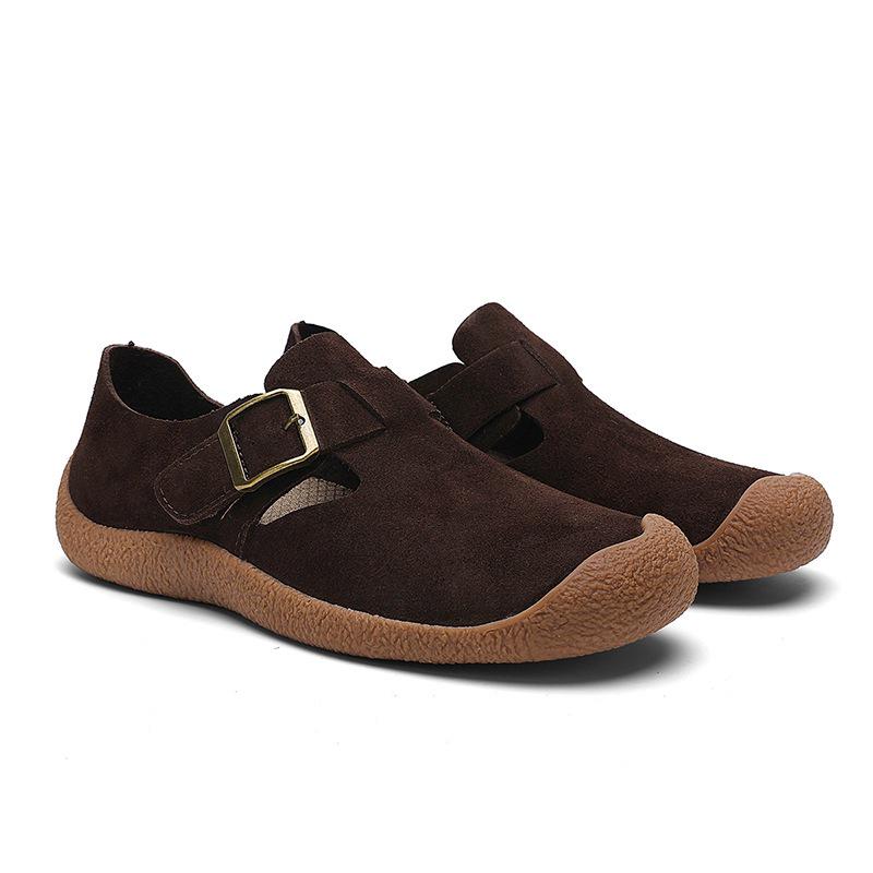 Women's 2026 Spring Retro Flat Slip-On Birkenstock Shoes - Soft Sole, Fully Covered, Perfect for Nurses