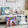 B-Baymax Animated Character Pillow Case Square Pillow Bedroom Sofa Leisure Comfort Cushion Car Living Room Home Decoration
