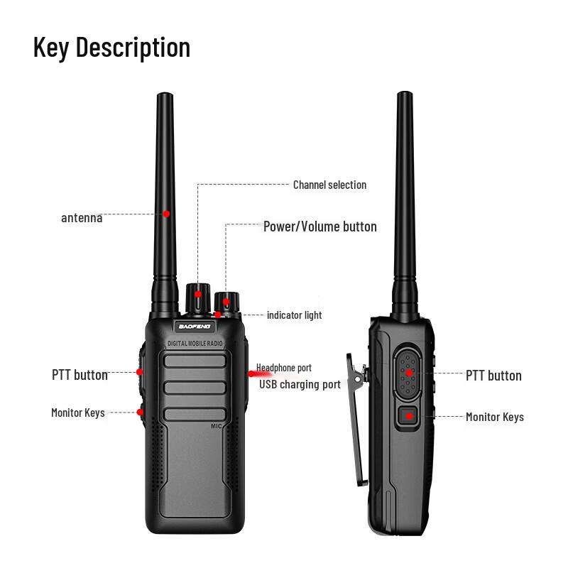 BAOFENG BF-888S Plus Long-Range Two-Way Radio Pair (CN Version)