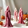 Silicone Witch Skull Candle Mold Decorative Scented Candle Mould for Handmade Soap Candy Multipurpose Crafts Project