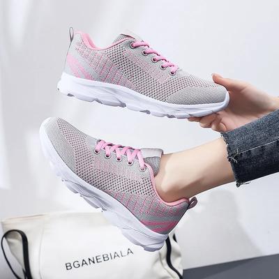 Ležérní tenisky Nové dámské běžecké boty Velká platforma Venkovní cestování Šněrovací Fitness Lehké Prodyšné Ležérní dámské boty