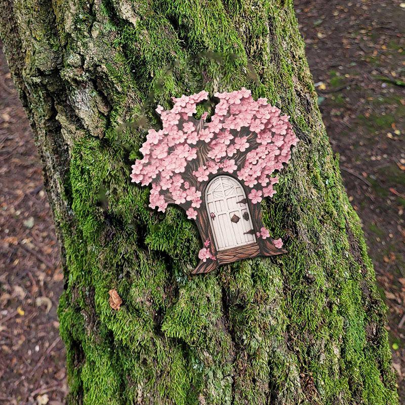 Ξύλινη Πόρτα Νεράιδας Μίνι Πόρτα Ξωτικού Πόρτα Νεράιδας Τέχνη Κήπου Νεράιδων Πόρτες Κήπου Μινιατούρες Διακοσμητικά Για Σπίτι Νεράιδας Δέντρο Εσωτερικού ή Εξωτερικού Χώρου