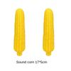 Dog Squeaky Toy Eco-Friendly Latex Durable Simulation Milk Scent Peanut Corn Shape Pet Interactive Training Toy
