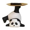 Lovely Resin Panda Storage Tray Key Holder Bowl Panda Sculpture Candy Jewelry Earrings Tray Panda Statue Entryway Table Decor