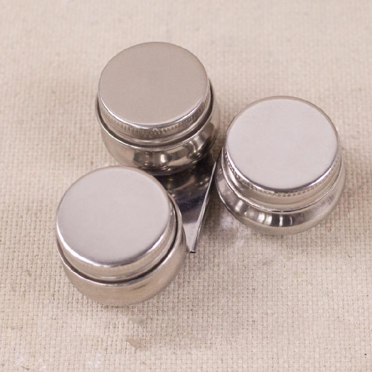 Double Dipper Painting Pots Container Palette Cup Metal Pallete Cup Oil Paint Pots Art Supplies for Drawing