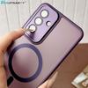 Matte Magnetic Wireless Charge Case for Samsung Galaxy S25 Ultra S24 FE S23 Plus A56 A36 A26 A17 A07 Magsafe Hard Cover