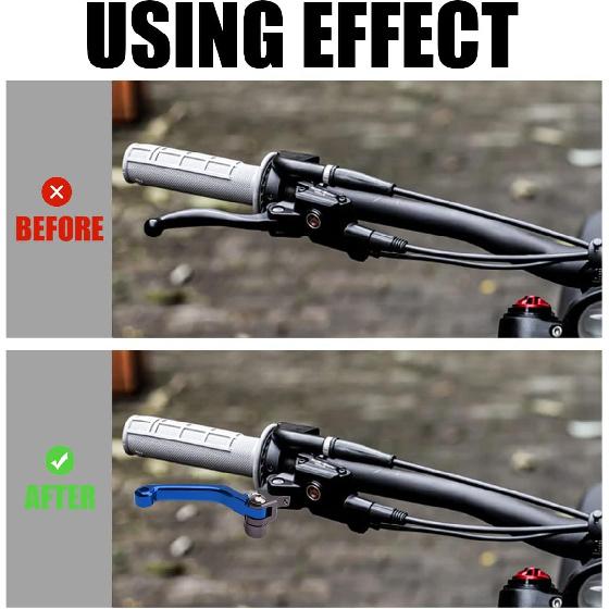 Dirt Bike Kupplungshebel, Verstellbarer Bremshebel mit Drehpunkt für Sur Ron Light Bee Segway X260 X160, 6061 Billet Klappbarer linker und rechter Hebel Satz für Sur