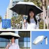 Sun umbrella for both sunny and rainy days rcp automatic opening and closing Folding umbrella White gray Lightweight heat shielding radiative cooling