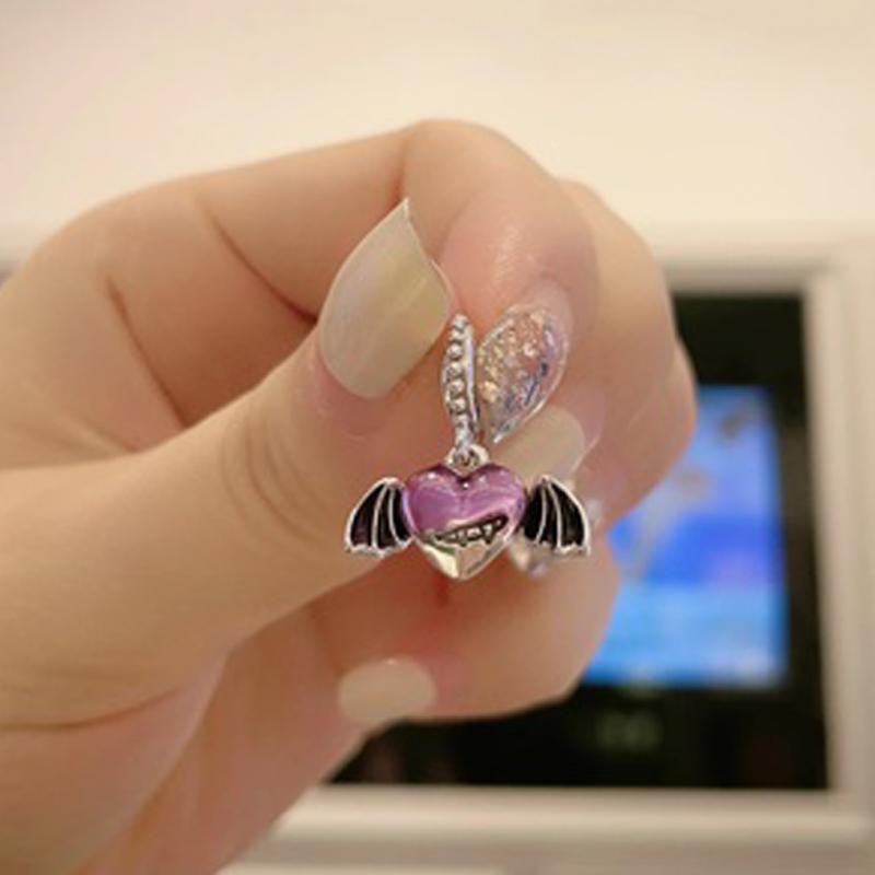 925 Silver Halloween Jewelry Skull Bat Pumpkin Ghost Pendant Charm Bracelet Women Fashion Gift