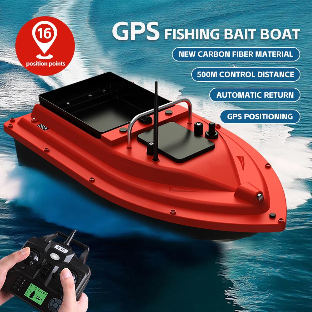 GPS Fishing Bait Boat D16B 1.5KG Large Bait Container Controlled 500M Range 12000mAh Battery Cruise Control