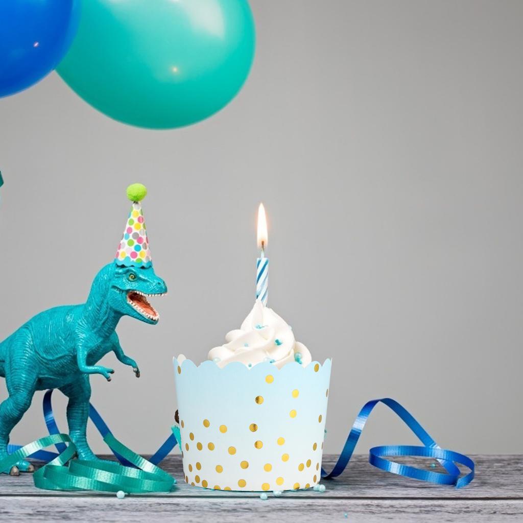 50 Pcs Colorful Greaseproof Paper Baking Cups Large 5 Oz Cupcake Paper Liners Di