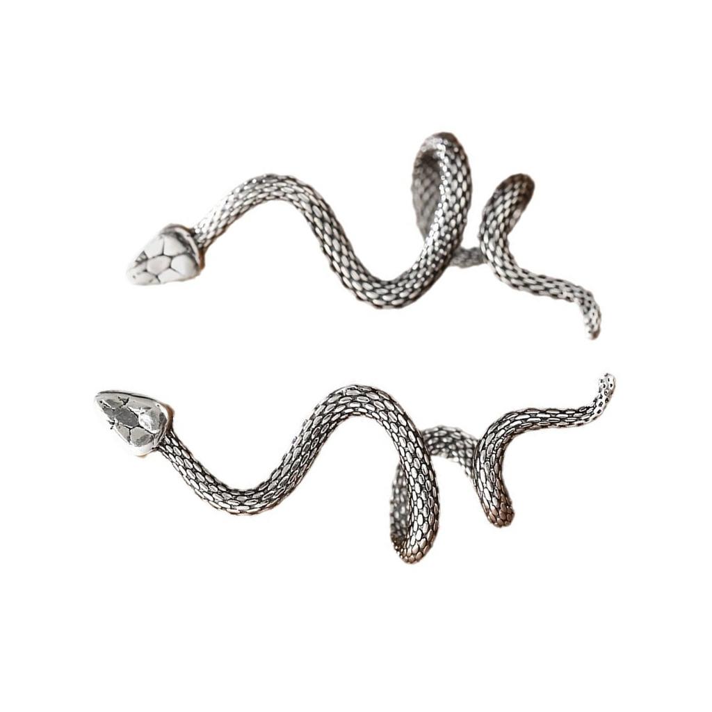 Elegant Snake Coil Earrings Hypoallergenically Alloy Jewelry for Women Unique Twist Design Serpents Ear Accessories
