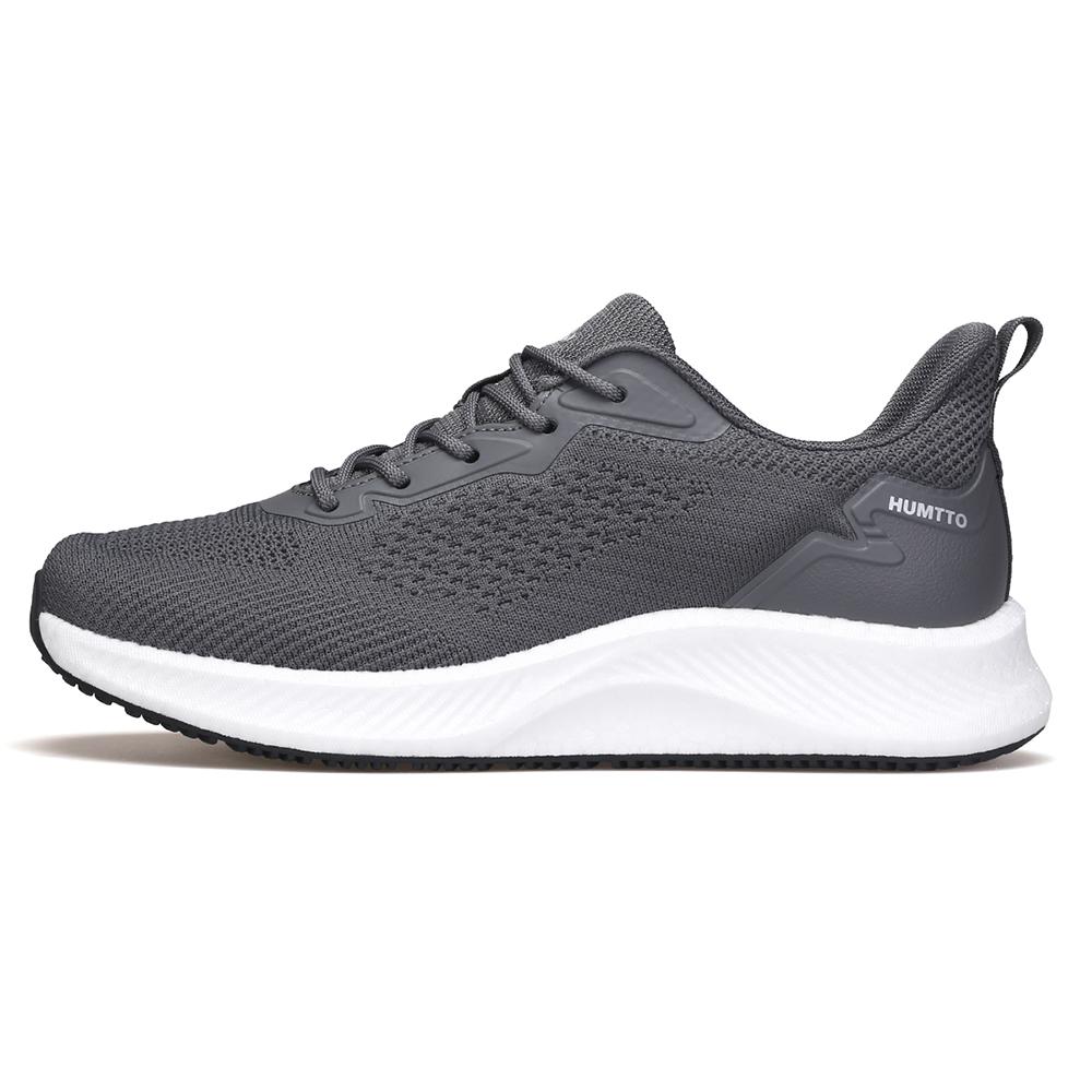 

HUMTTO Марафонские кроссовки Мужская модная дышащая уличная мужская спортивная обувь Амортизирующие летние кроссовки для мужчин Нескользящие повседневные кроссовки для тенниса 46 серый