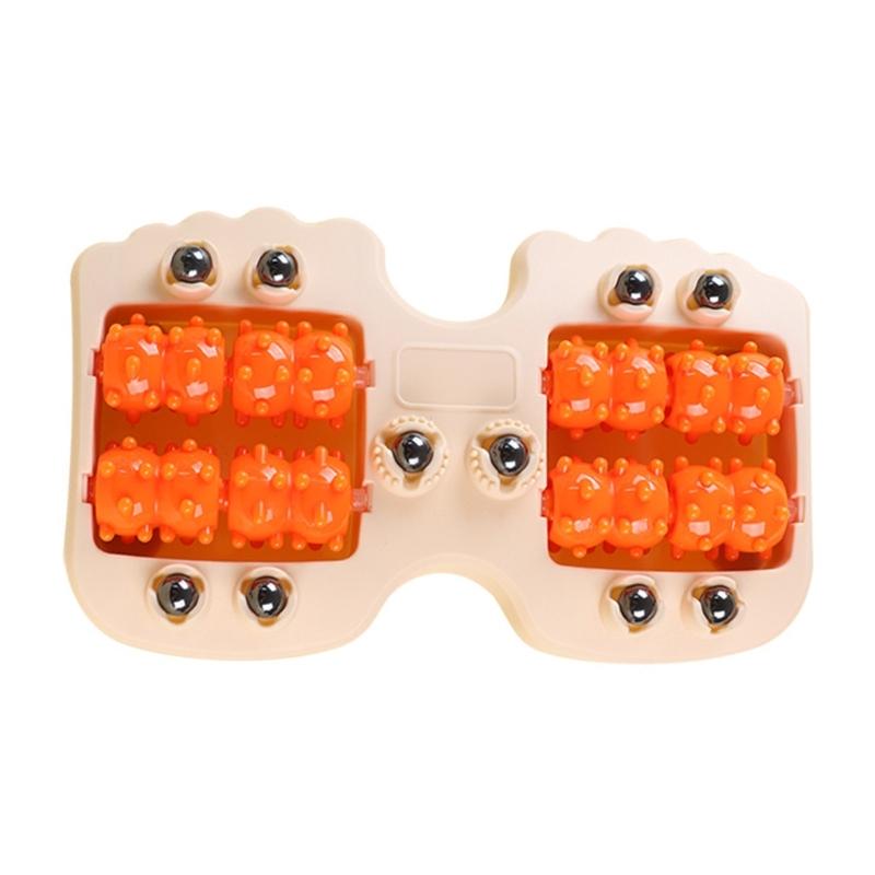 

Portable Plastic Foot Acupressures Massagers Magnetic Foot Massage Roller Multiple Pressure Beads For Pains Relief помаранчевий