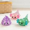 6 Stück Salamander-Kacke Quetschspielzeug Stressabbau Glitzernde Salamander-Kacke Stressball Sensorisches Spielzeug Dekompression Fidget Spielzeug Party