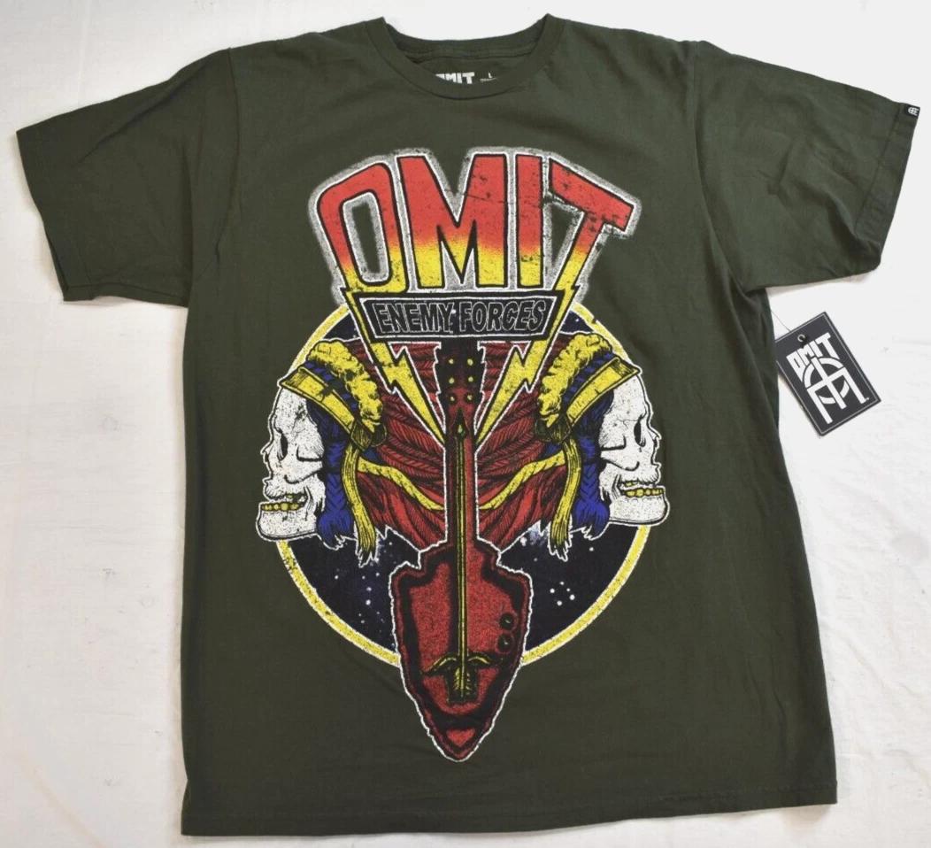 

Omit Mens City Green Triumphant Splendor Enemy Forces Streetwear Shirt New Large 4XL