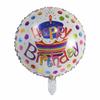 50Pcs/lot 18inch English Happy Birthday Aluminum Foil Balloon Round Helium Balloon Kids Birthday party decoration Air Golobs