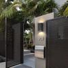 Modern Minimalist Double Headed Wall Lamp Rectangular Pure Black Corridor Staircase Lighting Outdoor Waterproof IP65 Garden Lamp