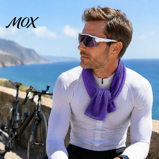Quick Cooling Towel with Case Carrying Case, 30x80cm Instant Microfiber Ice for Gym Fitness Towel, Portable Drying Workout Yoga Running Sports