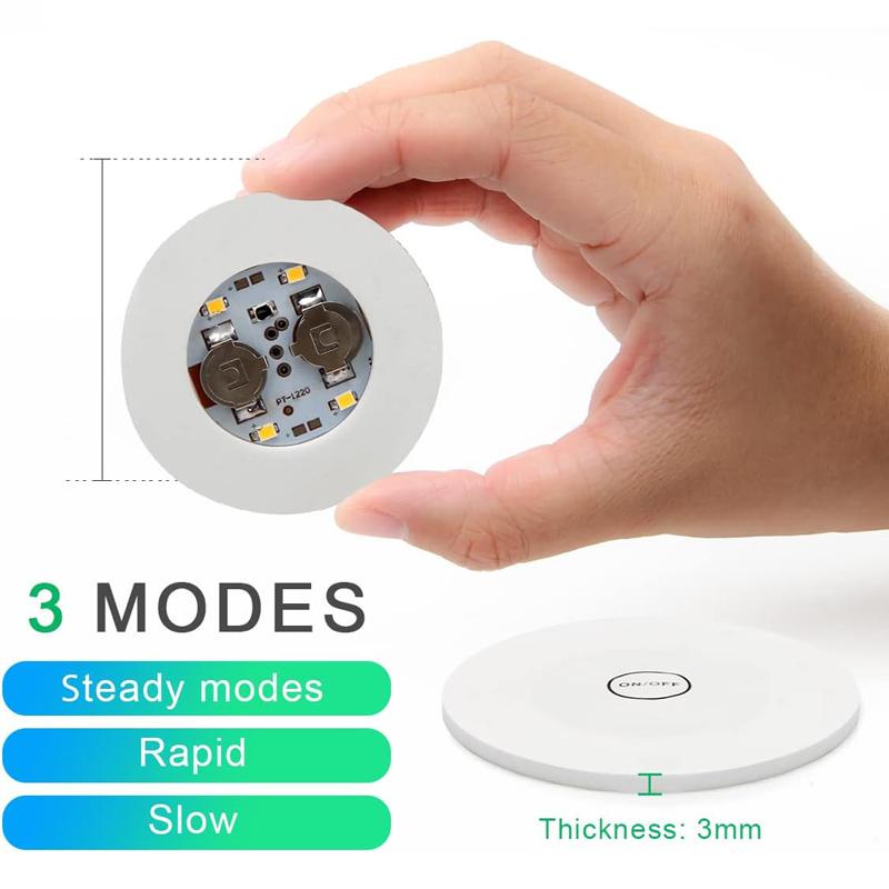 3 moduri de lumini cu LED-uri pentru subțire, alimentate cu baterie, luminoase, tampoane pentru pahare de sticlă de băut, lampă, sticle pentru băuturi alcoolice, baruri de perne pentru subțire, decor de petrecere