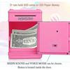Self-Rolling Electronic ATM Piggy Bank with Combo Safe for Boys, Girls, Kids, Birthday and Christmas Gifts (Pink)